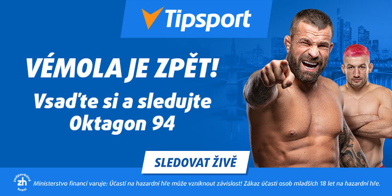 Oktagon 94 můžete sledovat u&nbsp;Tipsportu