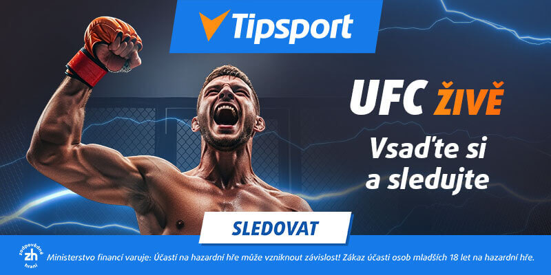 Vsaď si na UFC a&nbsp;sleduj živě přenosy na Tipsportu