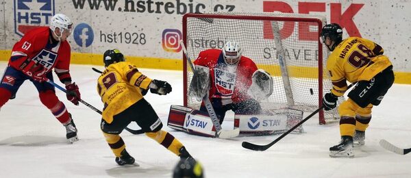 Zápas mezi Duklou Jihlava a Horáckou Slavií Třebíč